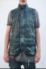 Boris Bidjan Saberi PADDED VEST 5 Patina Blue Zip | Elixirgallery