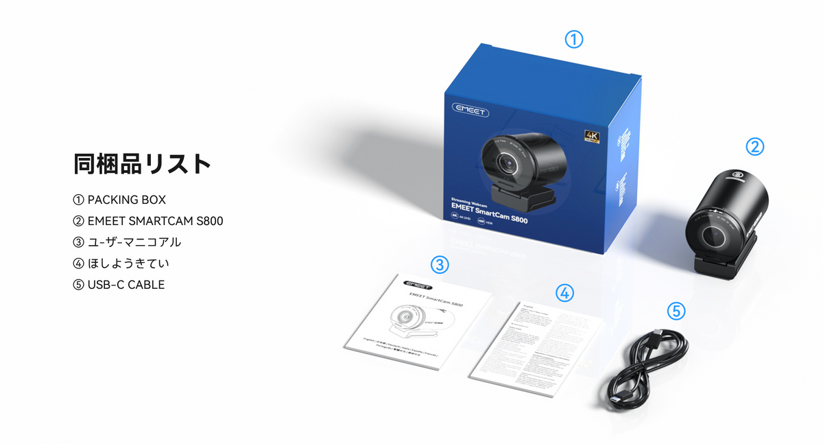EMEET SmartCam S800 – EMEET Japan