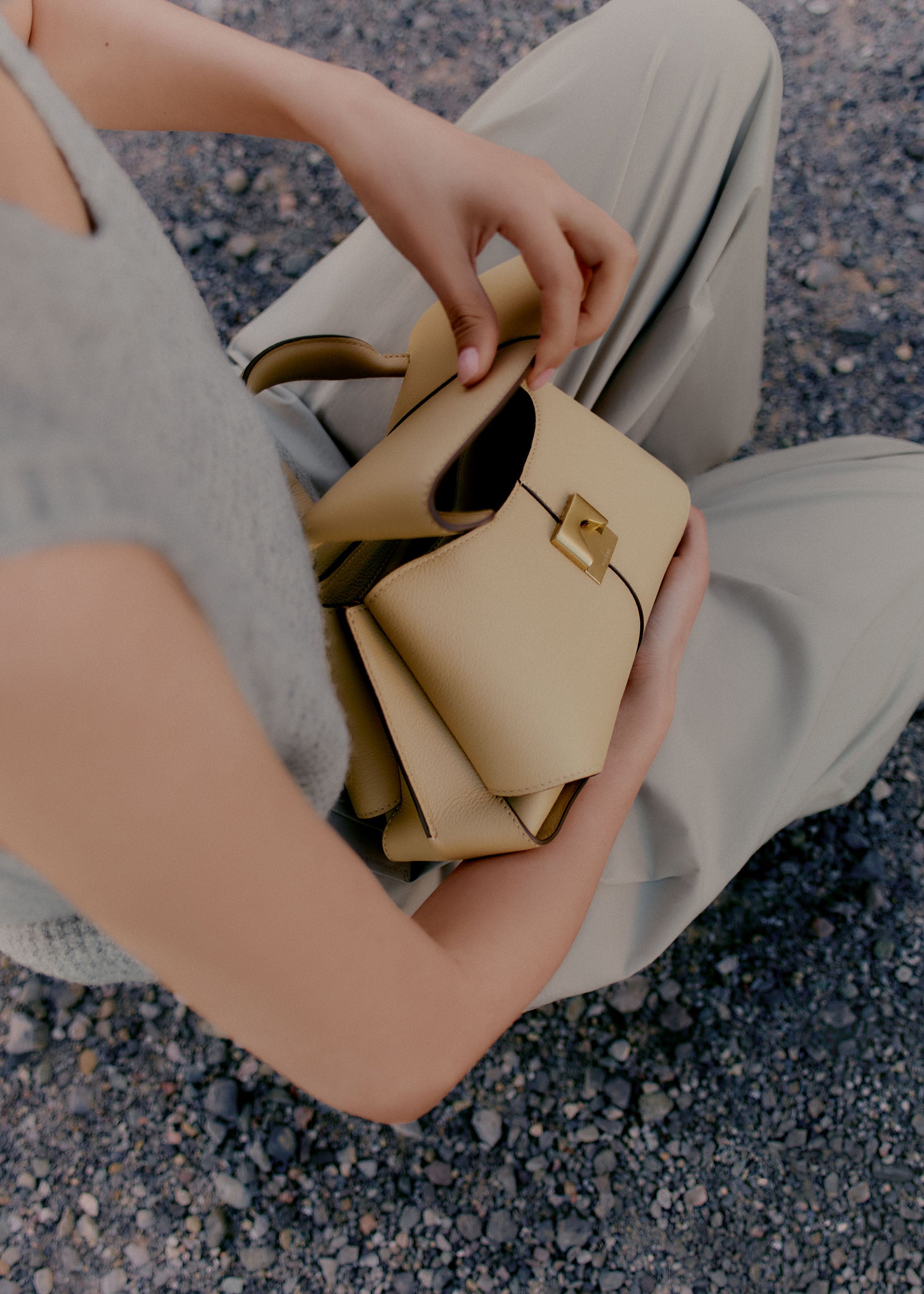 Polène | Bag - Mokki Mini - Textured Sand