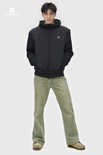 Hooded Brentham Jacket(S 102：BLACK): | FRED PERRY JAPAN