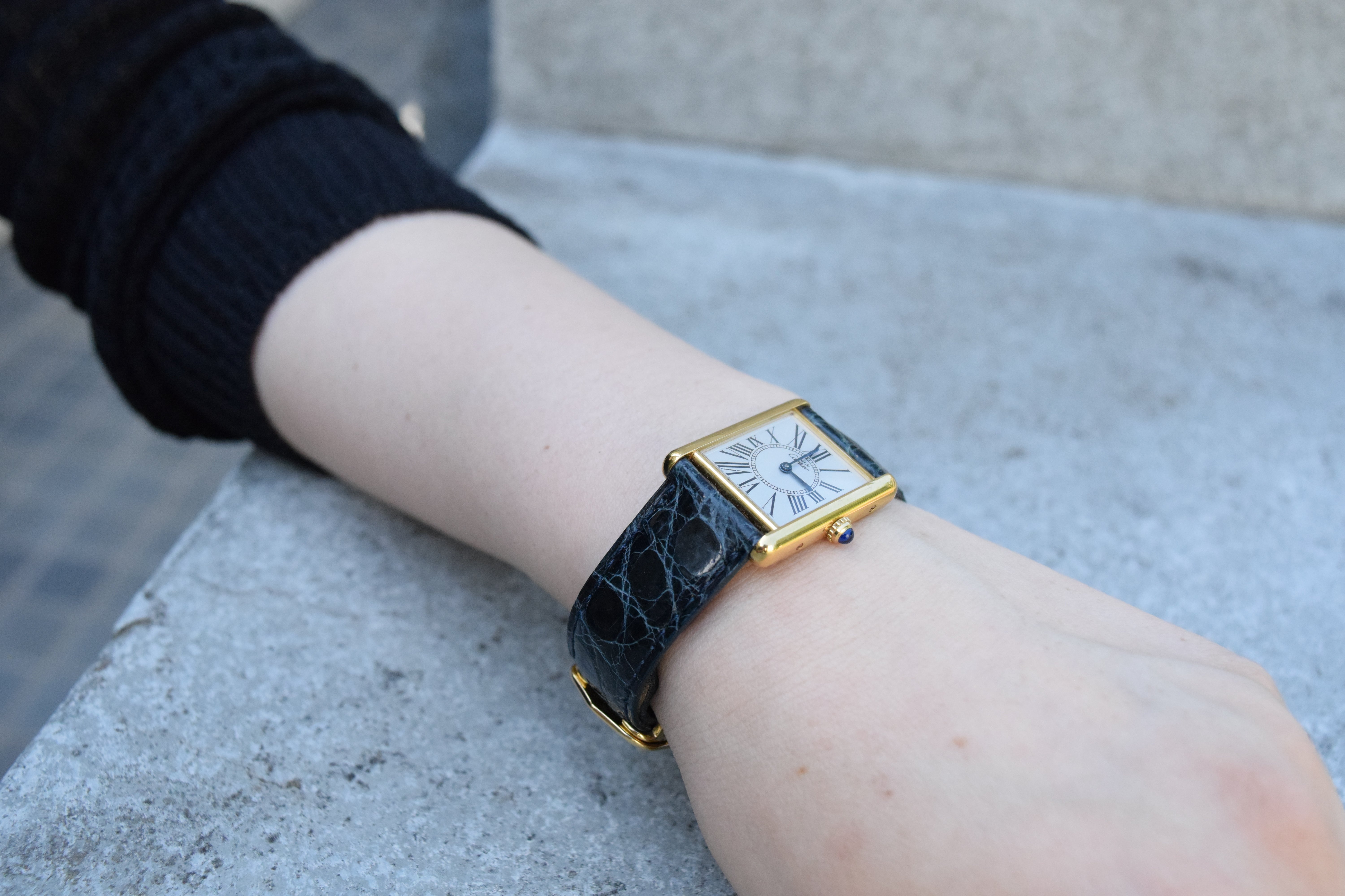 CARTIER カルティエ マストタンク LMサイズ オパラン クォーツ