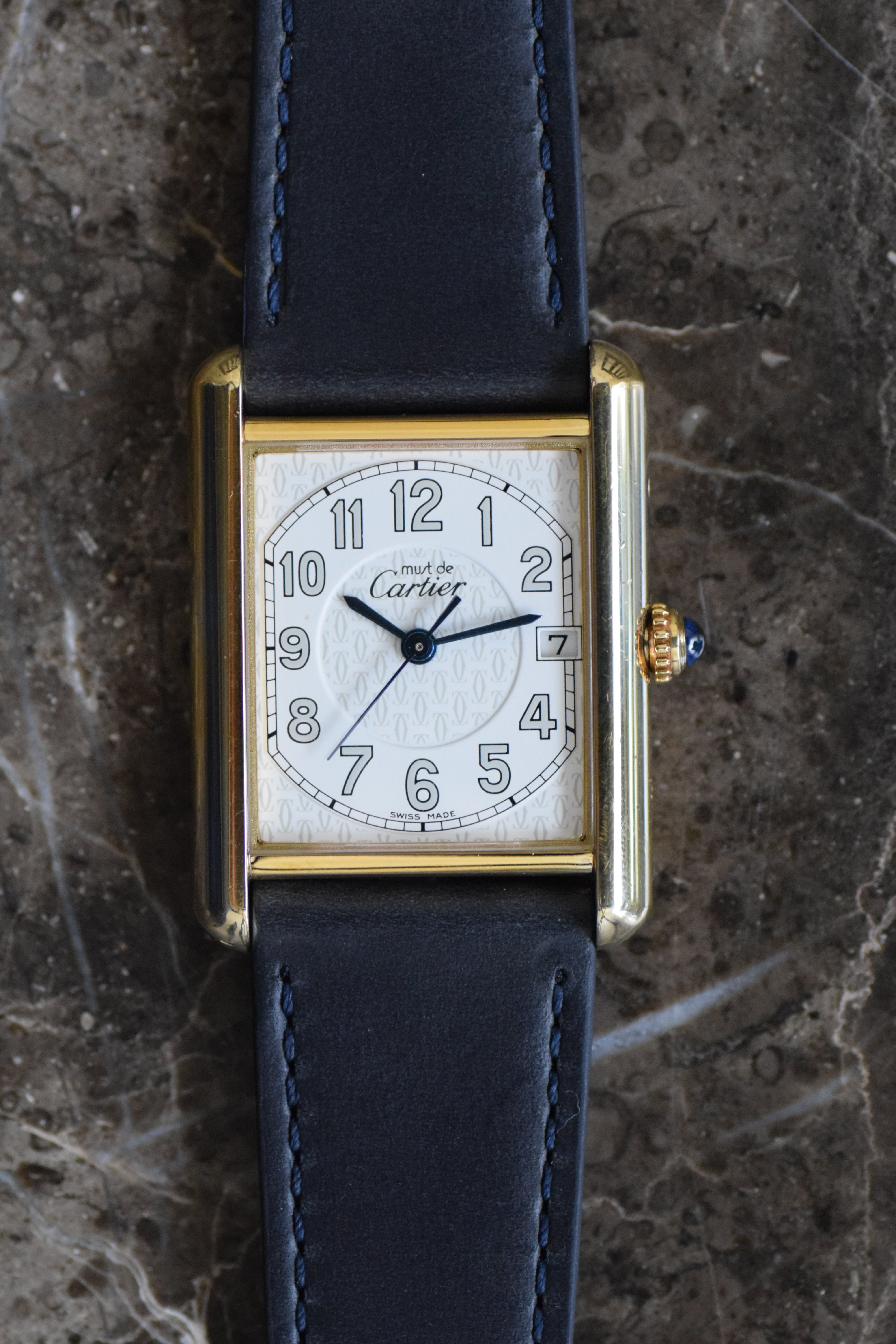 廃盤マスト ドゥ カルティエ タンク ヴィンテージウォッチ アラビア XL