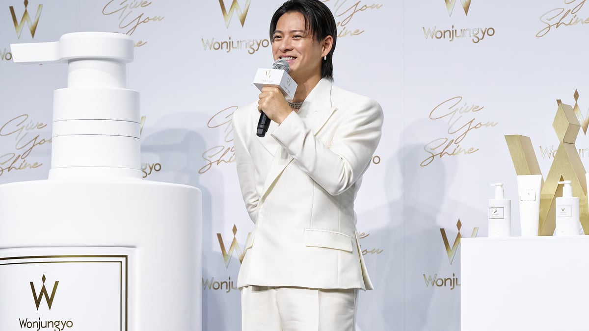 Number_i 平野紫耀が「ウォンジョンヨ ヘア」の新CM発表会に登場 朝の
