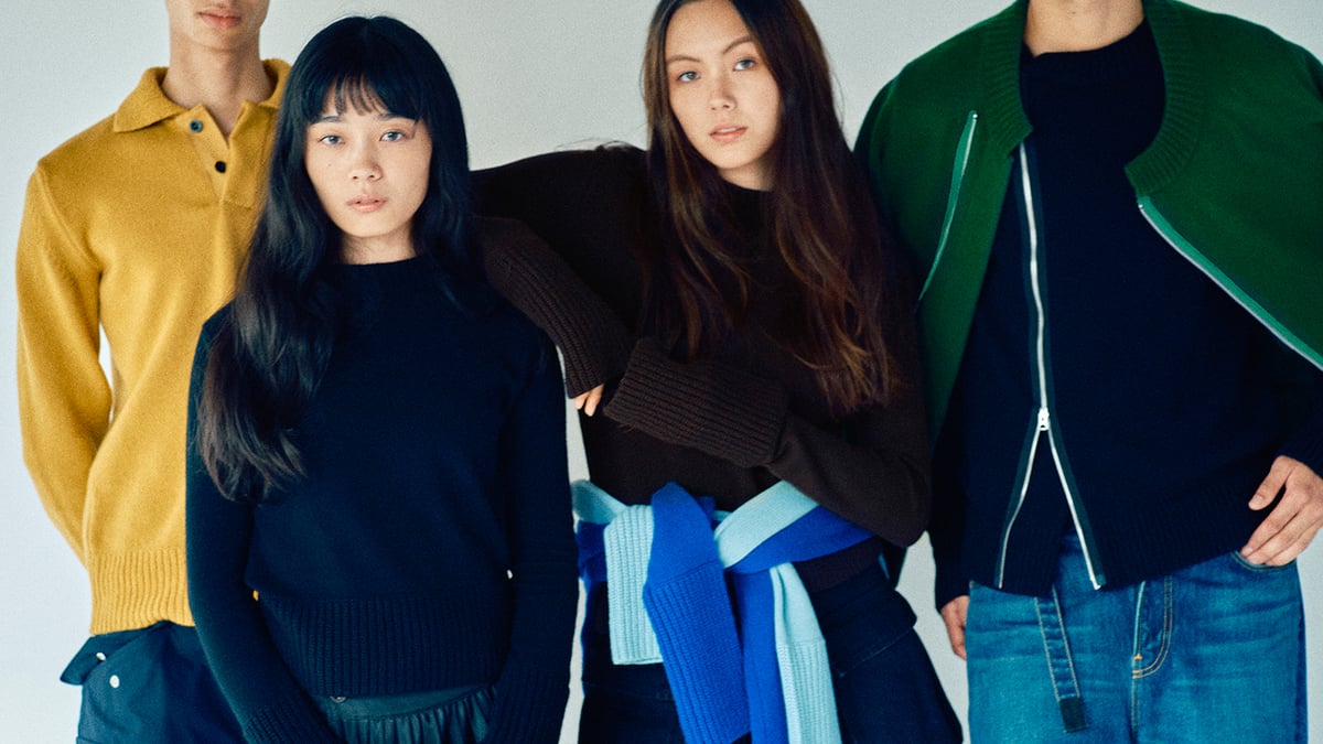 サカイ」が新作ニットコレクションを発売 ライダース風ダブルジップ