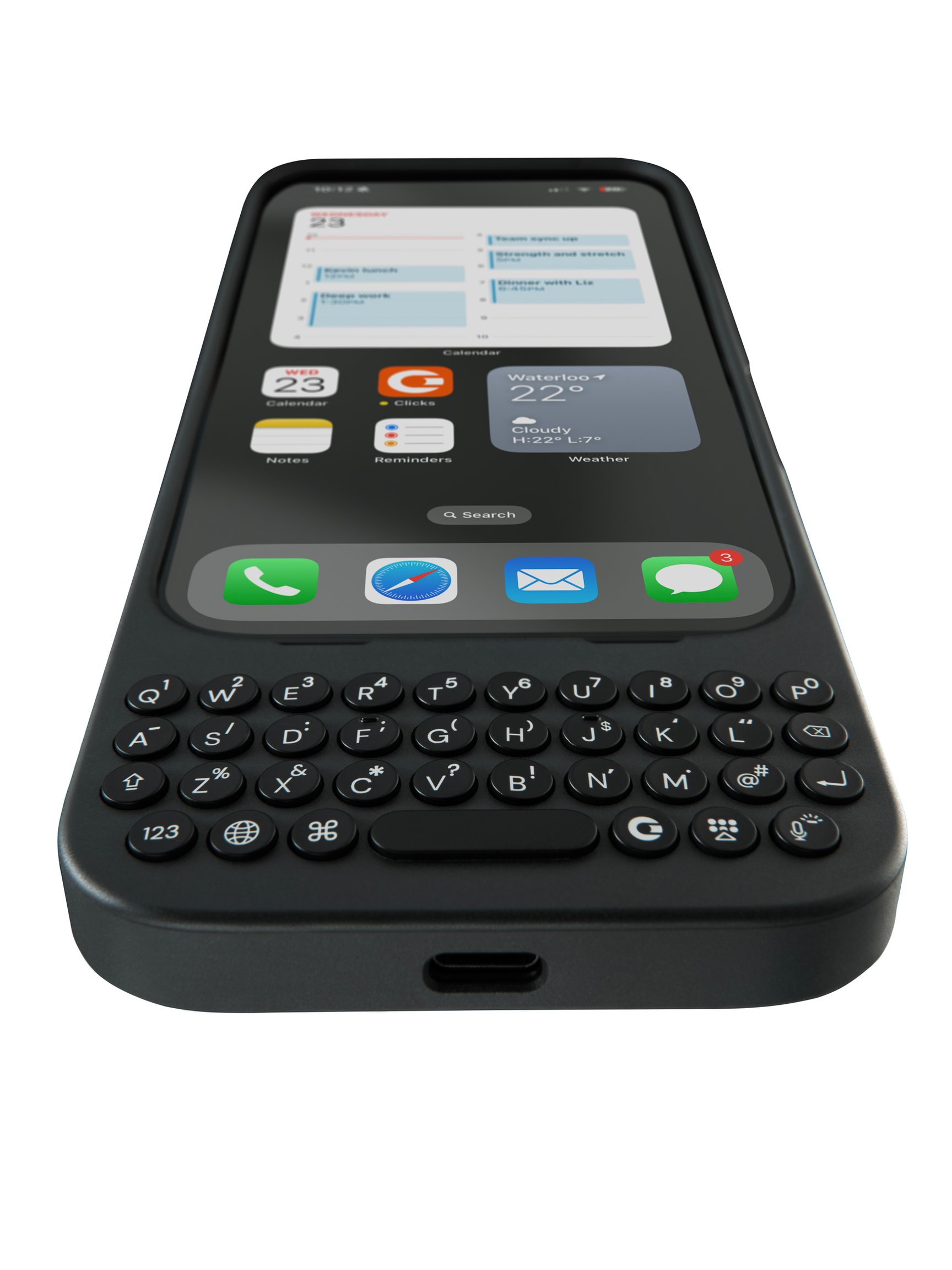 世界初のiPhone一体型キーボードアクセサリーが日本で発売、オニキス