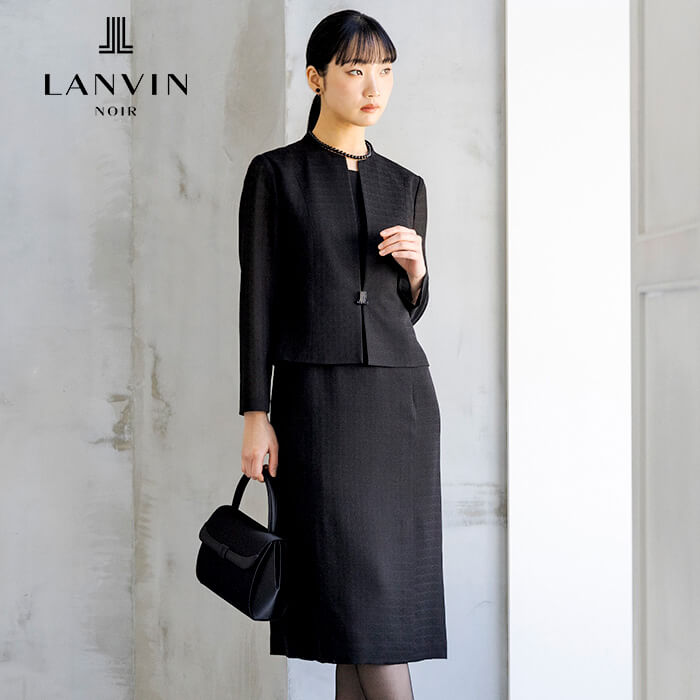 絡み織｜シルク100％のジャカードワンピース 11号・ブラック｜東京