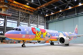 ピカチュウジェット CI」機体を初公開｜そらとぶピカチュウプロジェクト