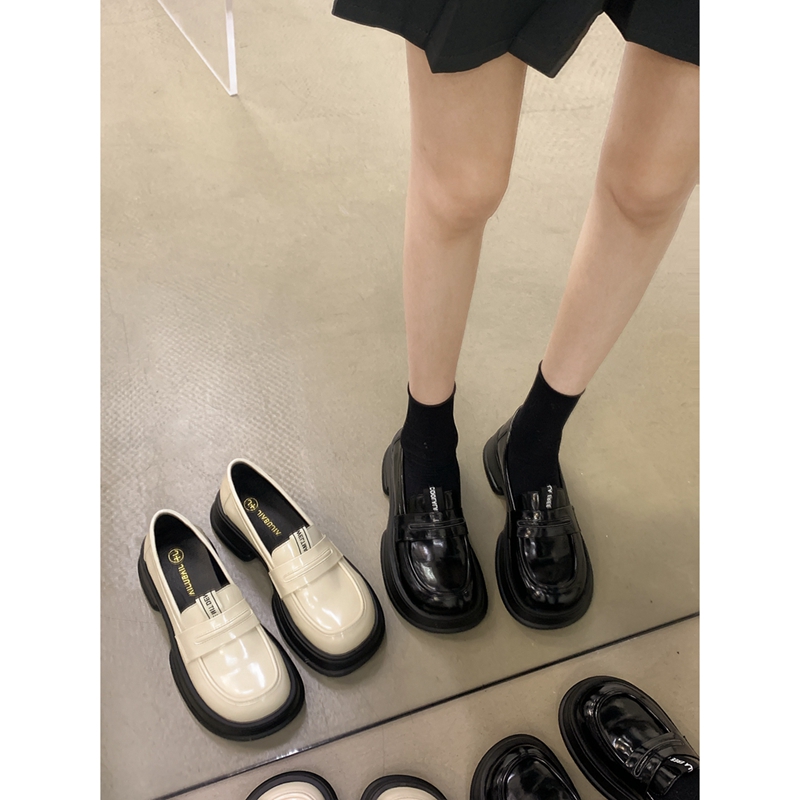 ローファーレディース 厚底チェーンローファー 厚底ローファー