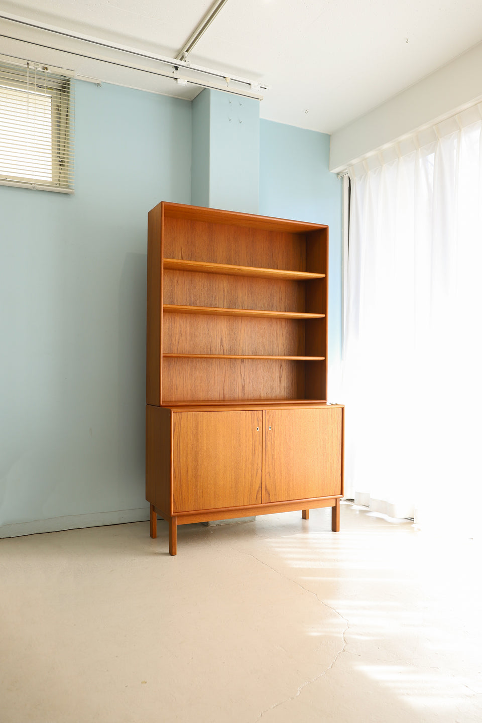 スウェーデンヴィンテージ ブックケース シェルフ 本棚 北欧家具